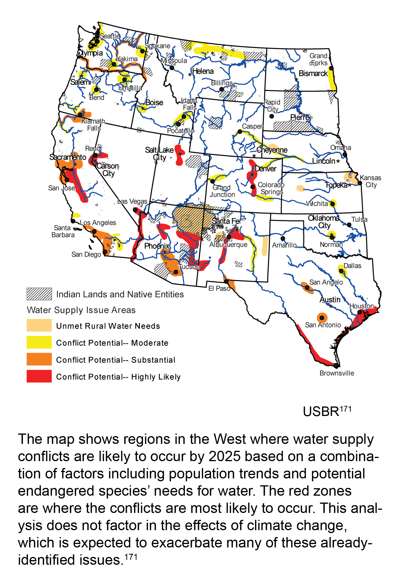 Potential Water Supply Crises by 2025 (Western US) Bureau of