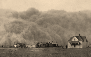Dust Bowl of 1935 in Stratford, Texas