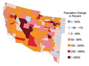 Change in Population from 1970 to 2008 - Southwest