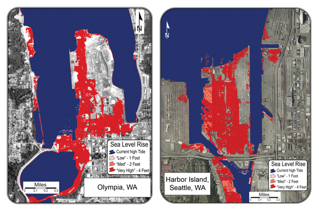 Northwest Cities at Risk to Sea-Level Rise