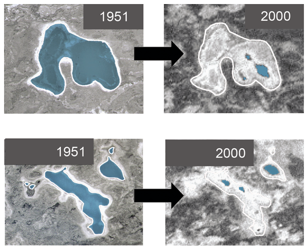 Ponds in Alaska are Shrinking (1951 to 2000) Yukon Flats National Wildlife Refuge