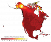 Projected Frequency of Extreme Heat (2080-2099 Average)